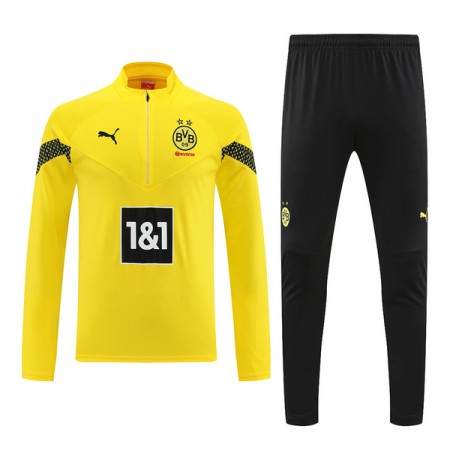 Tréninkový Mikina Borussia Dortmund Quarter Zip Žlutá 2022-23